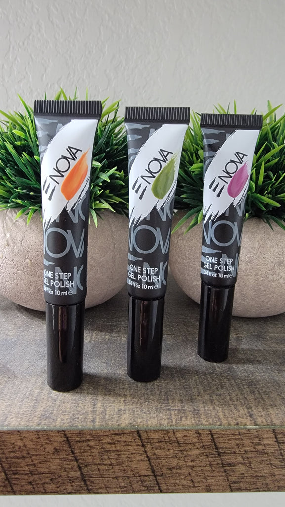 trending Fall Gel Polish shades. Burnt Orange Gel Polish, Olive Green Gel Polish, Plum Purple Gel Polish